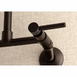 Outlet Concord Wall Mount 8-Inch Adjustable Center Kitchen Faucet Wall Mounted Kitchen Faucets