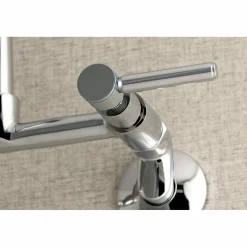 Outlet Concord Wall Mount 8-Inch Adjustable Center Kitchen Faucet Wall Mounted Kitchen Faucets