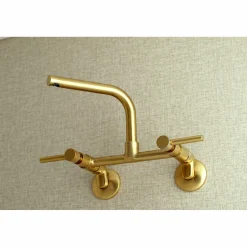 Outlet Concord Wall Mount 8-Inch Adjustable Center Kitchen Faucet Wall Mounted Kitchen Faucets