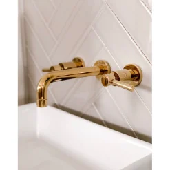 New Concord Wall Mount 2-Handle Bathroom Faucet Wall Mount