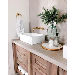 New Concord Wall Mount 2-Handle Bathroom Faucet Wall Mount