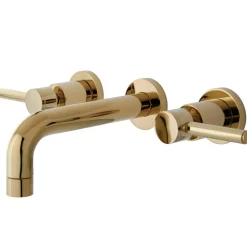 New Concord Wall Mount 2-Handle Bathroom Faucet Wall Mount