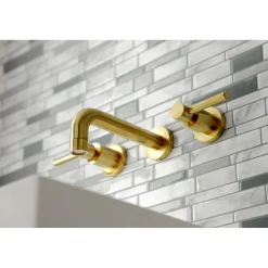 New Concord Wall Mount 2-Handle Bathroom Faucet Wall Mount