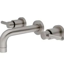 New Concord Wall Mount 2-Handle Bathroom Faucet Wall Mount