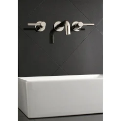 New Concord Wall Mount 2-Handle Bathroom Faucet Wall Mount