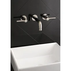 New Concord Wall Mount 2-Handle Bathroom Faucet Wall Mount