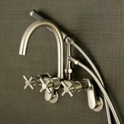 Discount Concord Wall Mount Tub Filler with Hand Shower Tub & Shower Sets|Tub Faucets