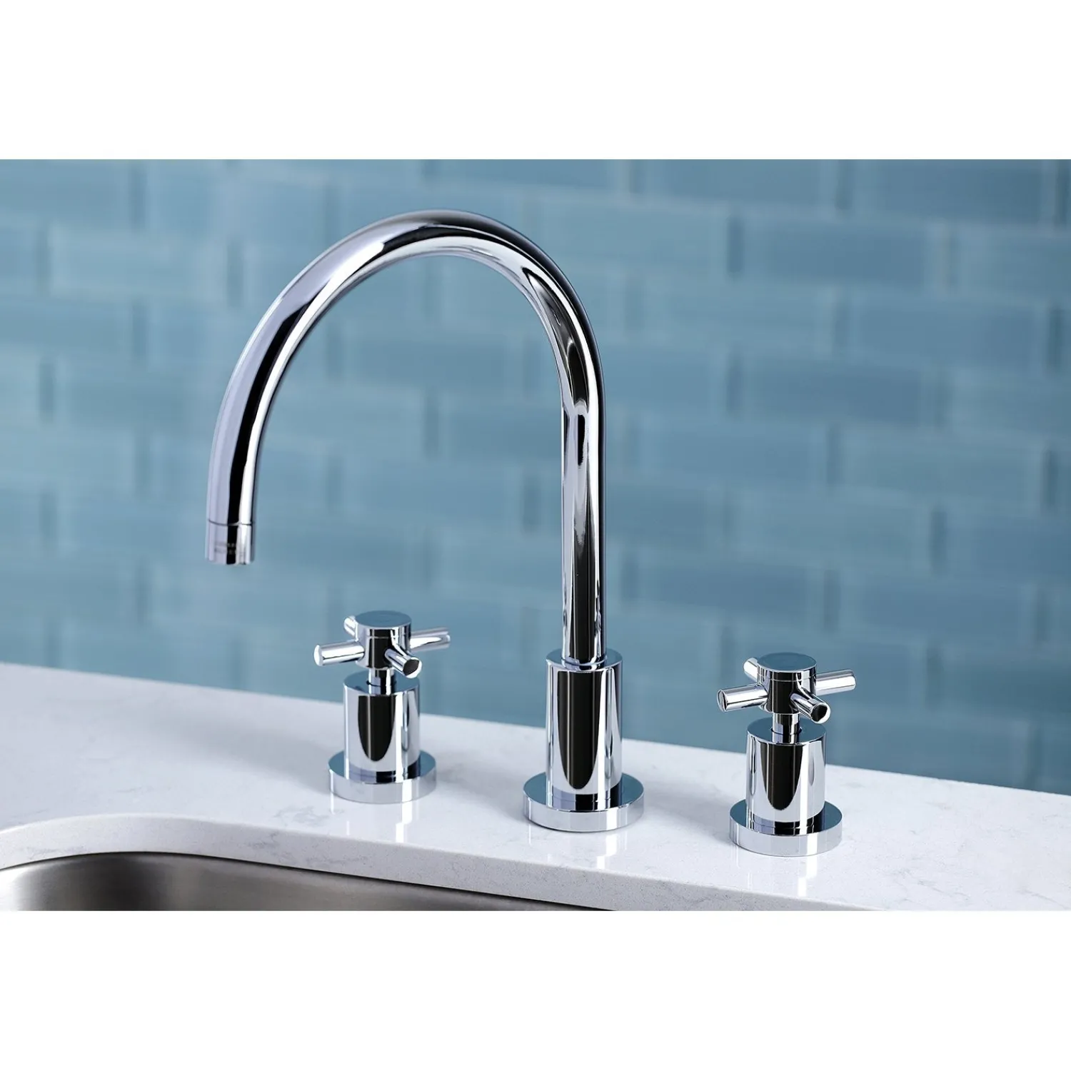 Concord Widespread 3-Hole Kitchen Faucet Widespread Kitchen Faucets