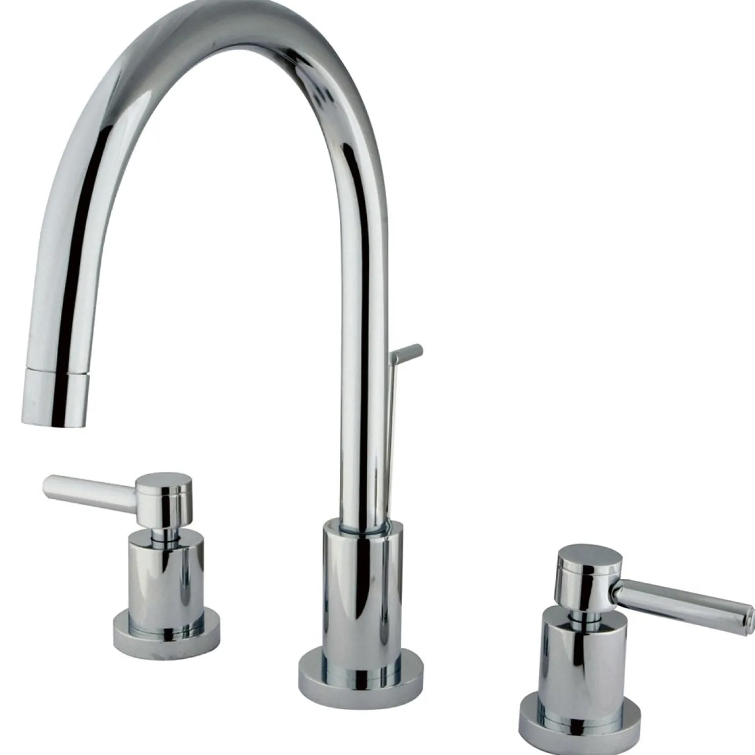 Best Concord Widespread Two Handle Lavatory Faucet with Brass Pop-up 8" Widespread