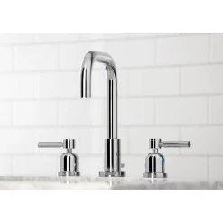 Discount Concord Widespread Bathroom Faucet with Brass Pop-Up 8