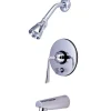 Sale Contemporary Silver Sage Single Handle Tub and Shower Faucet Tub & Shower Sets