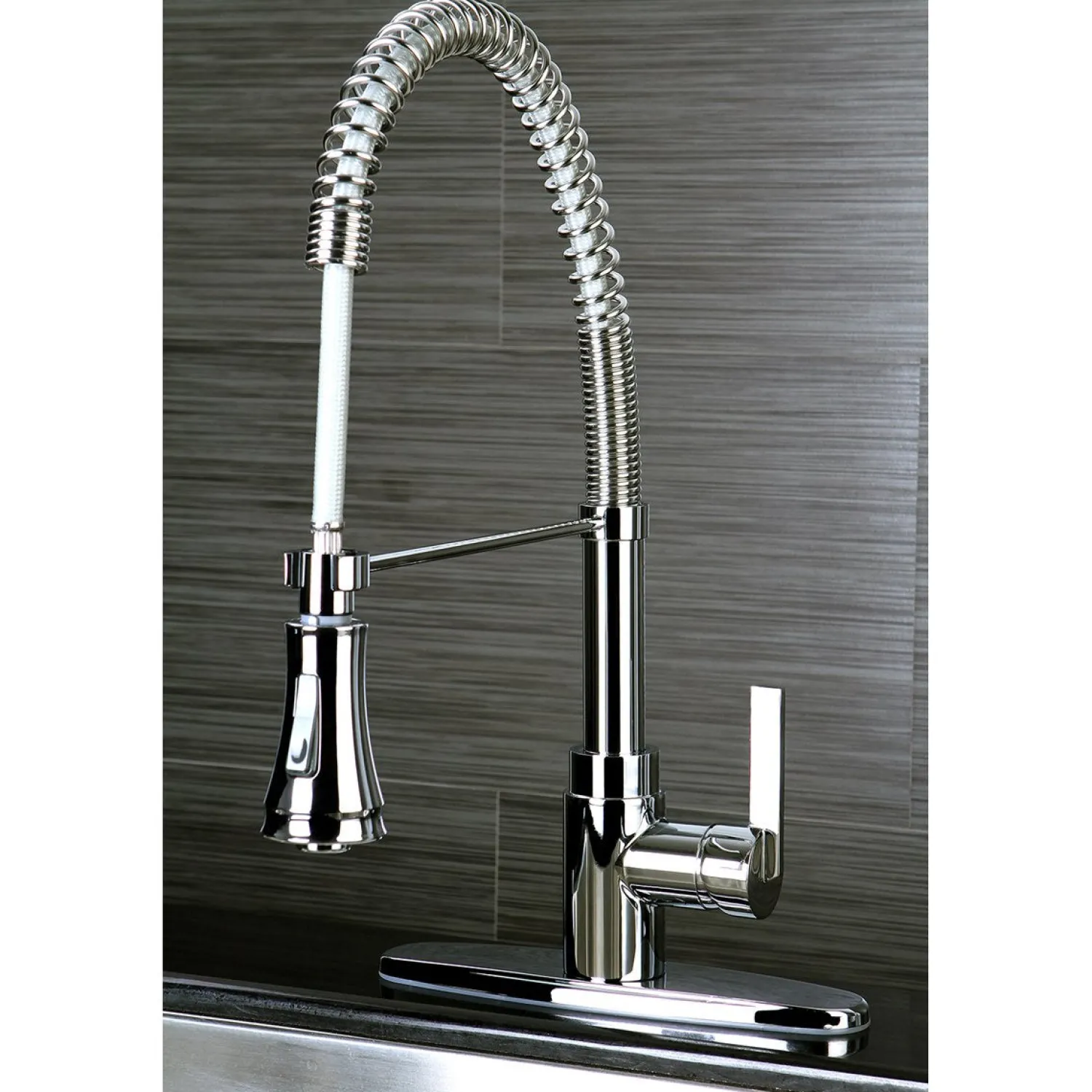 Outlet Continental Gourmetier Single-Handle Pre-Rinse Kitchen Faucet Commercial Style Faucets