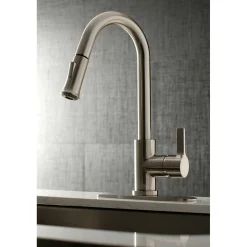 Best Continental Gourmetier Single-Handle Pull-Down Kitchen Faucet Single Hole