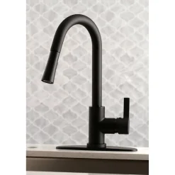 Best Continental Gourmetier Single-Handle Pull-Down Kitchen Faucet Single Hole