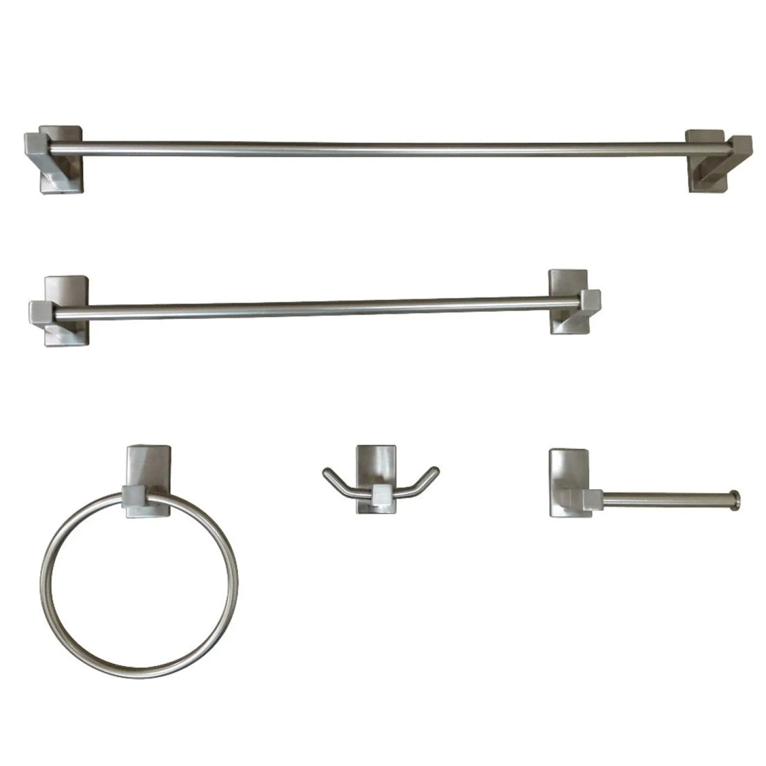 New Continental 5-Piece Bathroom Accessory Set Accessory Packages