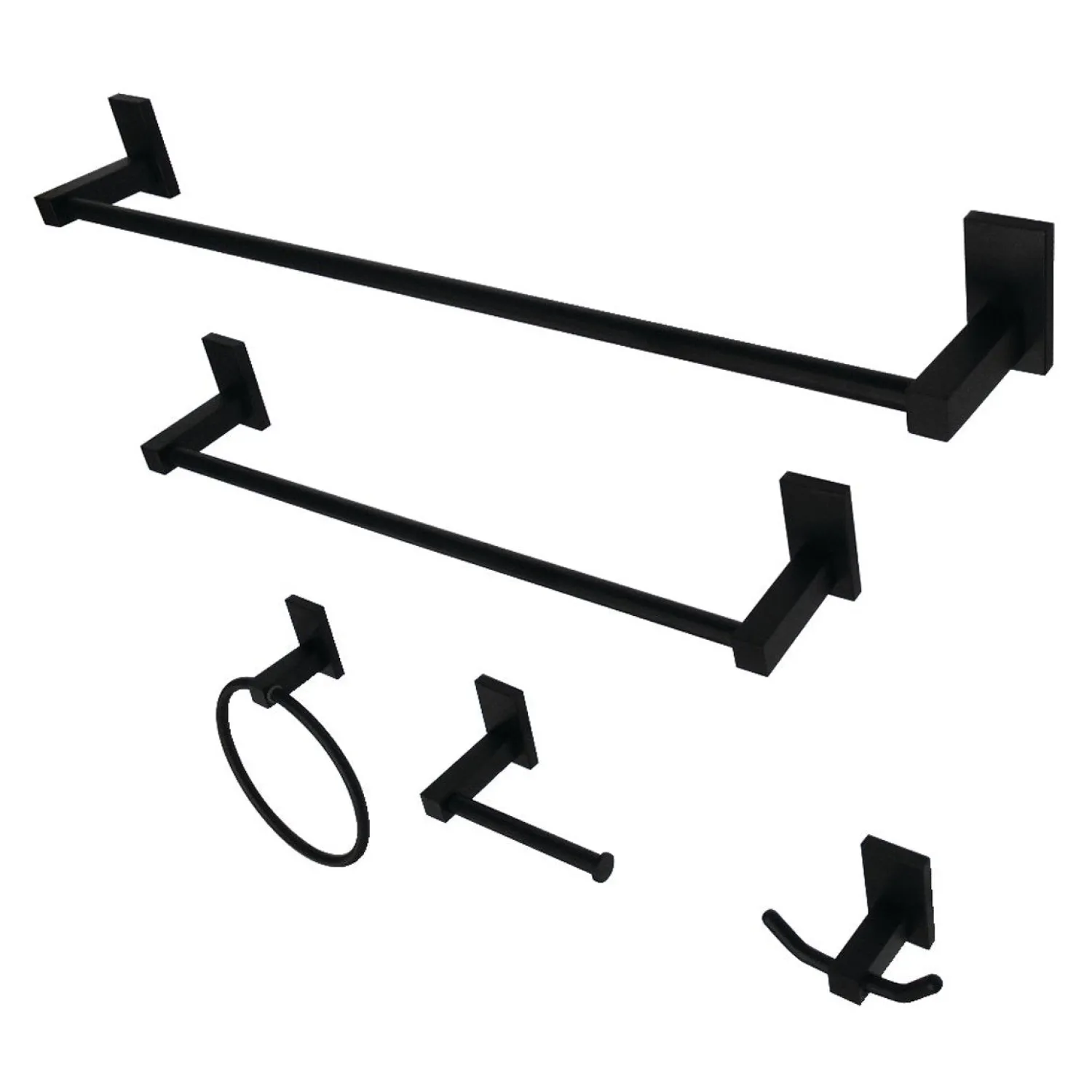 New Continental 5-Piece Bathroom Accessory Set Accessory Packages