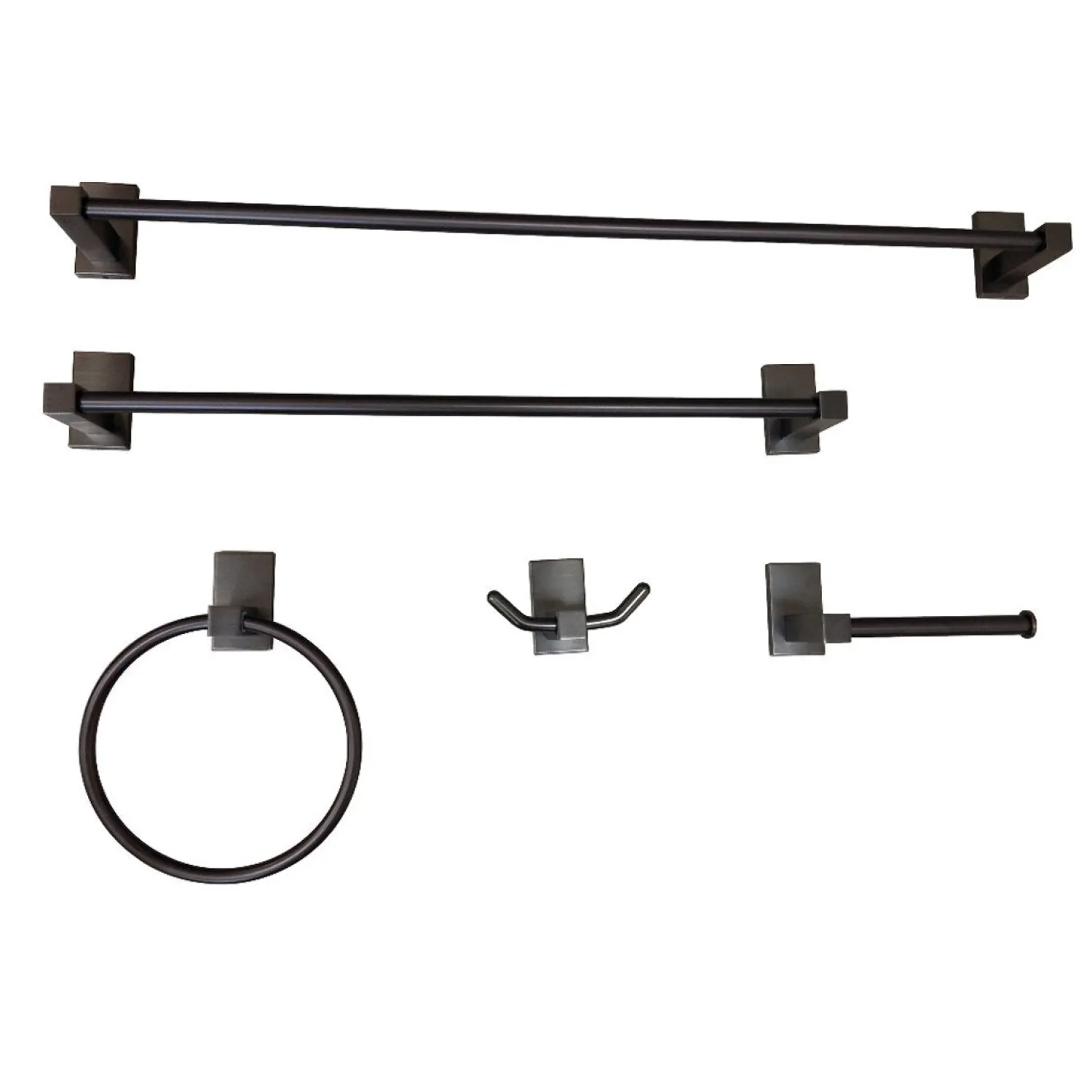 New Continental 5-Piece Bathroom Accessory Set Accessory Packages