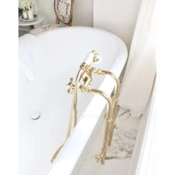 Sale Cross-Handle Freestanding Tub Faucet Package Free Standing Tub Fillers|Tub Faucets