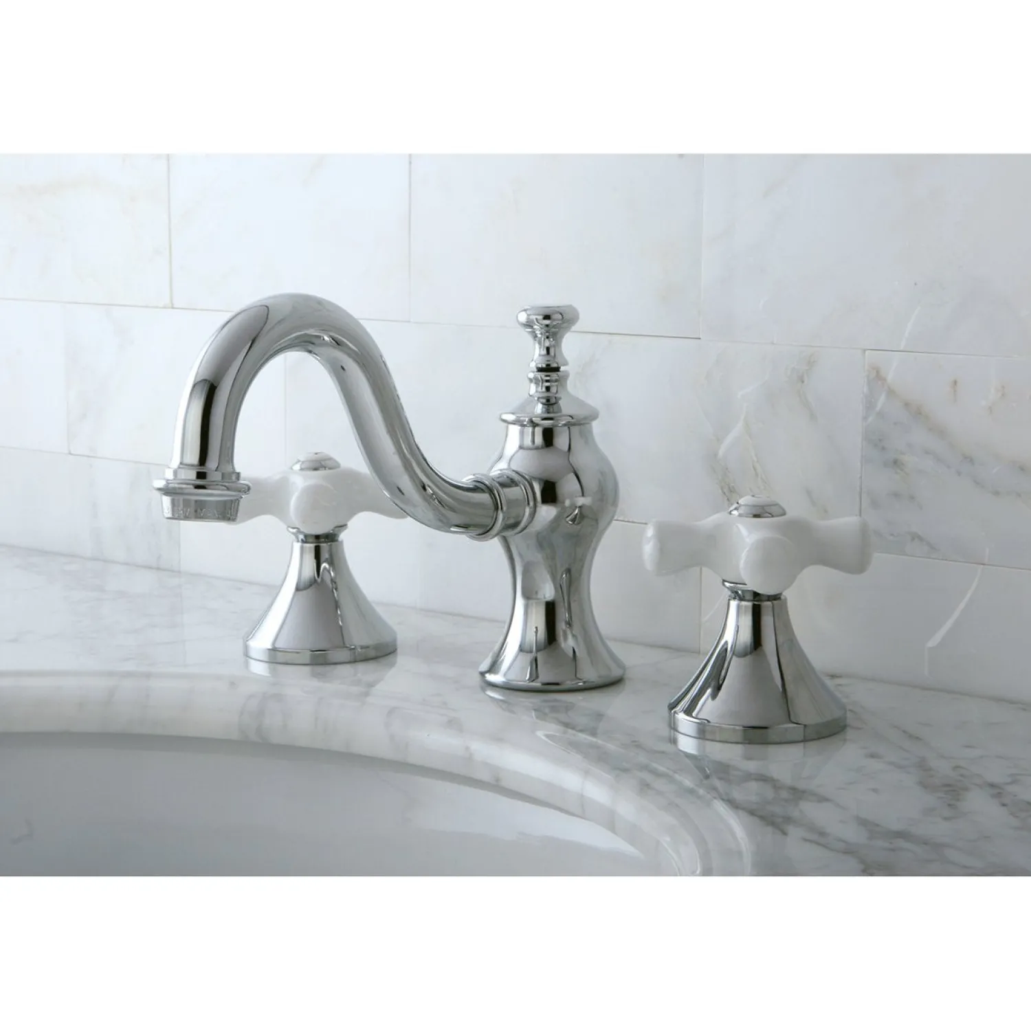 Best Cross-Handle 8-Inch Widespread Bathroom Faucet 8" Widespread