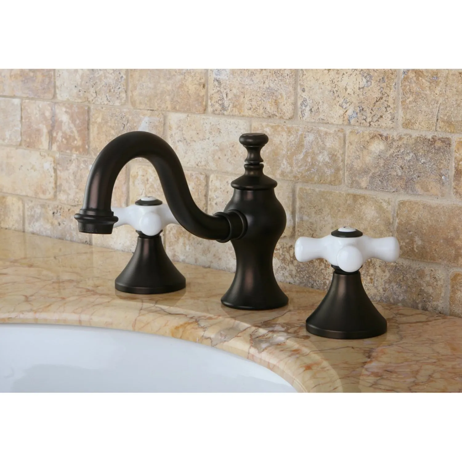 Best Cross-Handle 8-Inch Widespread Bathroom Faucet 8" Widespread