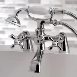 Clearance Deck Mount Clawfoot Tub Faucet with Hand Shower Tub & Shower Sets|Tub Faucets
