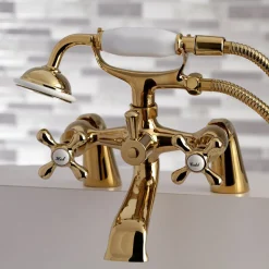 Clearance Deck Mount Clawfoot Tub Faucet with Hand Shower Tub & Shower Sets|Tub Faucets