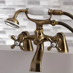 Clearance Deck Mount Clawfoot Tub Faucet with Hand Shower Tub & Shower Sets|Tub Faucets
