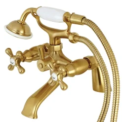 Clearance Deck Mount Clawfoot Tub Faucet with Hand Shower Tub & Shower Sets|Tub Faucets