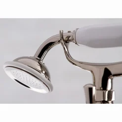 Outlet Deck Mount 2-Hole Clawfoot Tub Faucet with Hand Shower Tub & Shower Sets|Tub Faucets