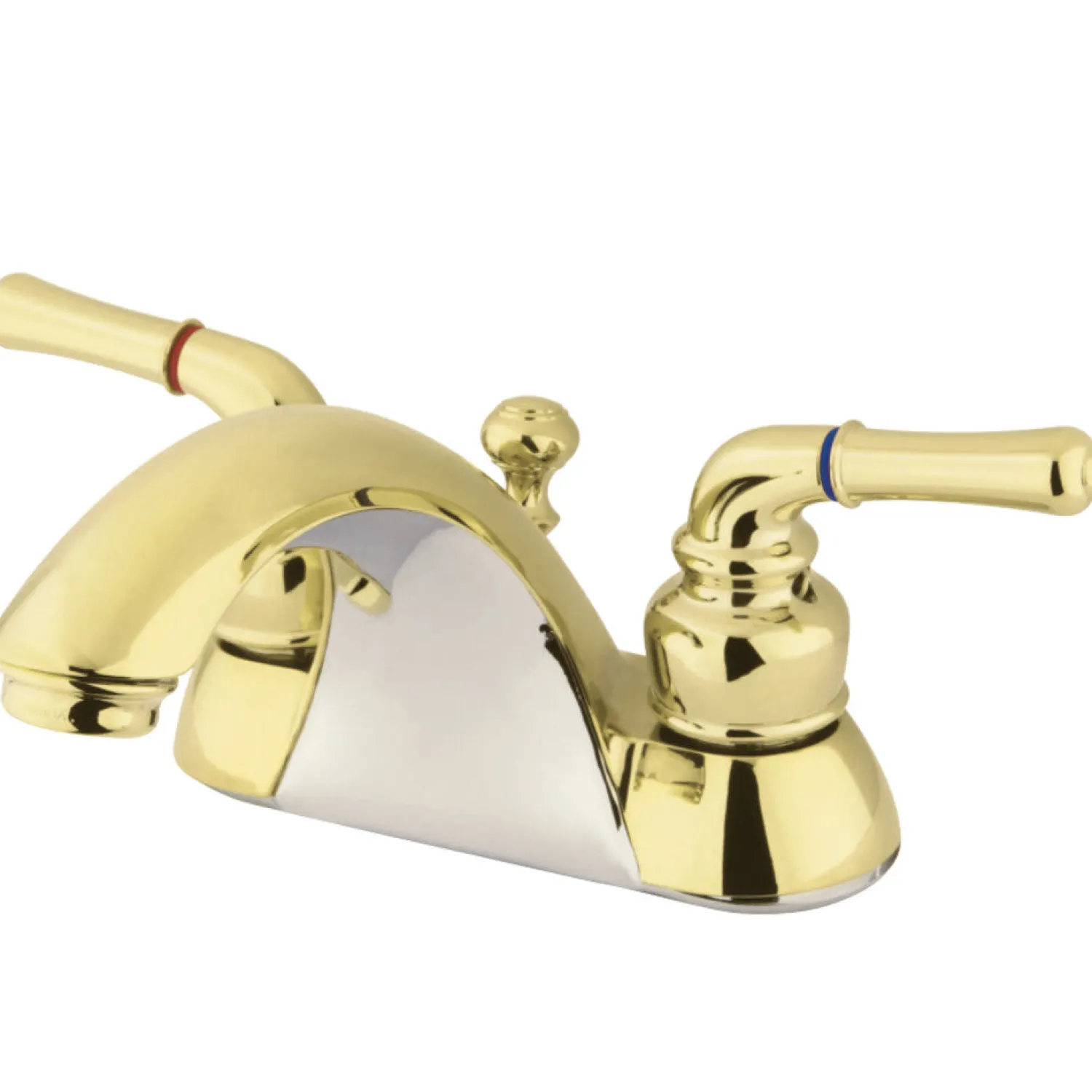 Discount Deck Mount 4-Inch Centerset Bathroom Faucet with Pop-Up Drain 4" Center Set