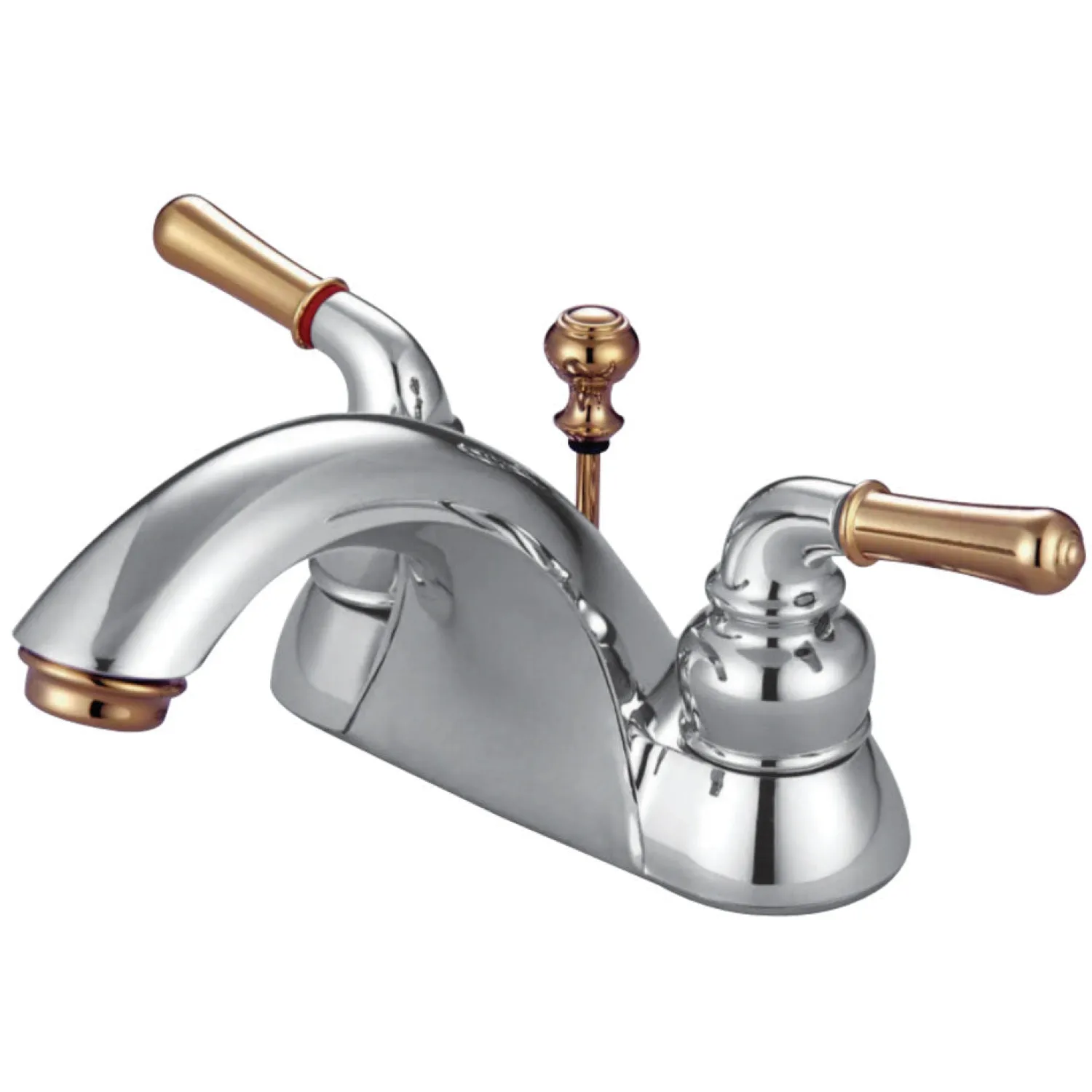 Discount Deck Mount 4-Inch Centerset Bathroom Faucet with Pop-Up Drain 4" Center Set