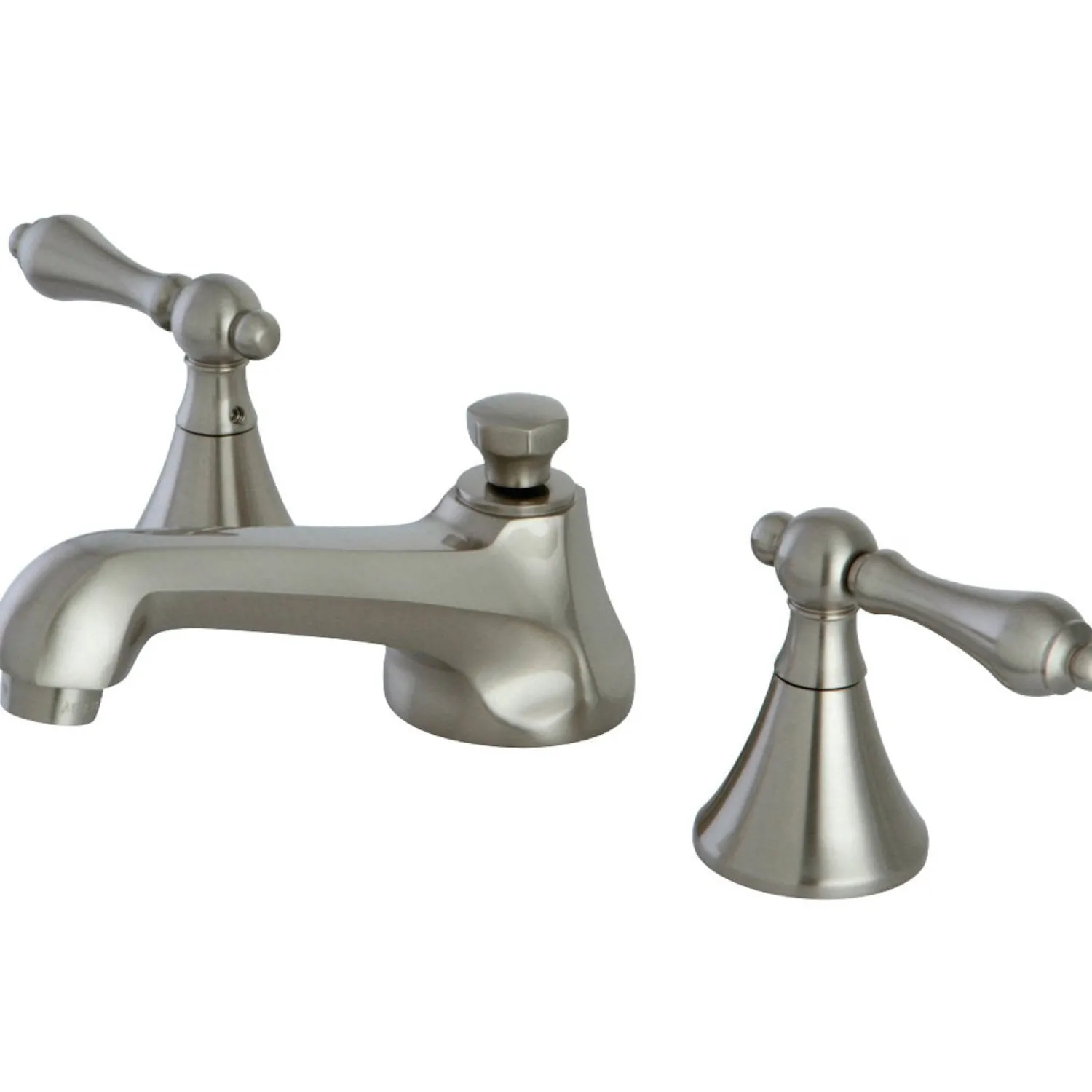Hot Deck Mount 8-Inch Widespread Bathroom Faucet with Brass Pop-Up 8" Widespread