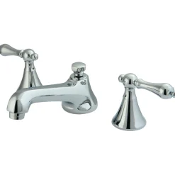 Hot Deck Mount 8-Inch Widespread Bathroom Faucet with Brass Pop-Up 8