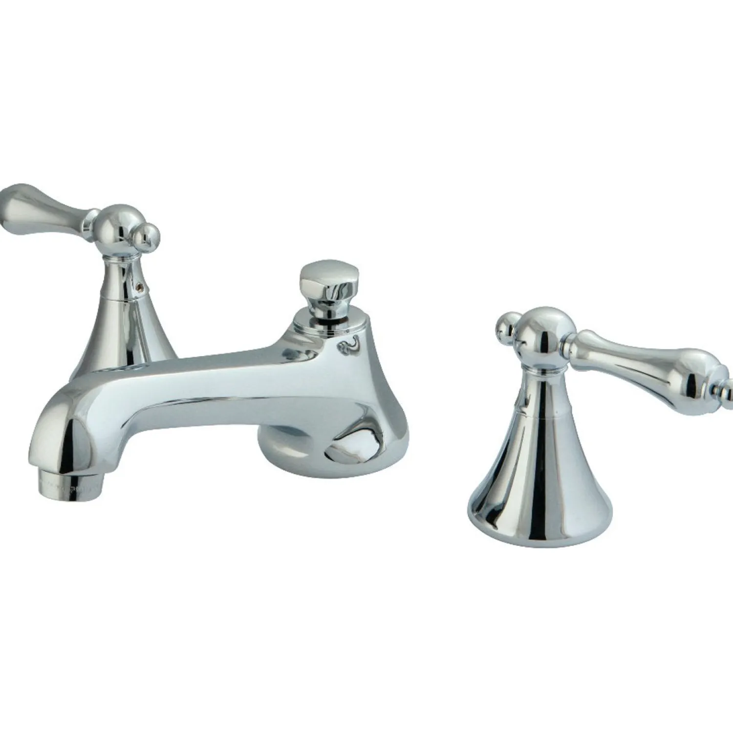 Hot Deck Mount 8-Inch Widespread Bathroom Faucet with Brass Pop-Up 8" Widespread