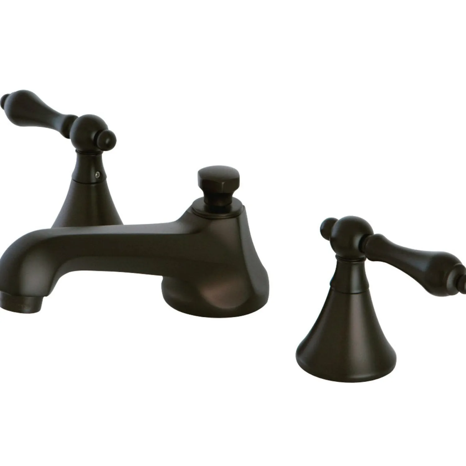 Hot Deck Mount 8-Inch Widespread Bathroom Faucet with Brass Pop-Up 8" Widespread