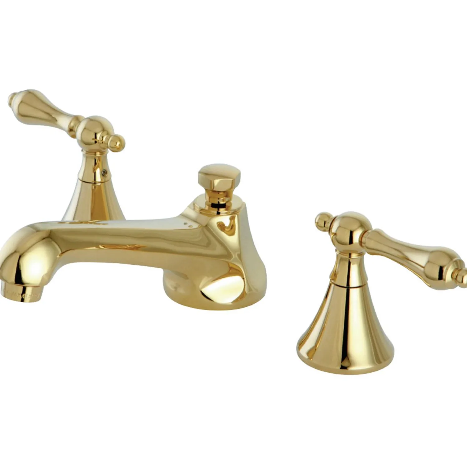 Hot Deck Mount 8-Inch Widespread Bathroom Faucet with Brass Pop-Up 8" Widespread