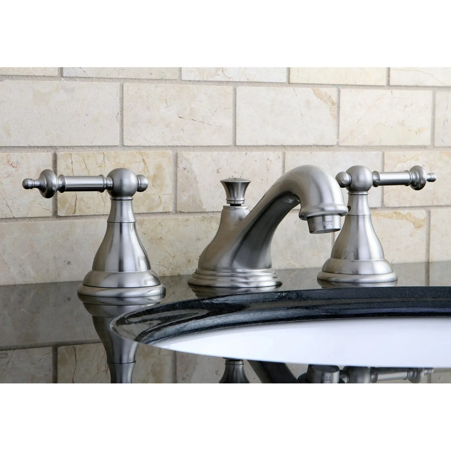 Best Deck Mount 8" Widespread Bathroom Faucet with Brass Pop-Up 8" Widespread