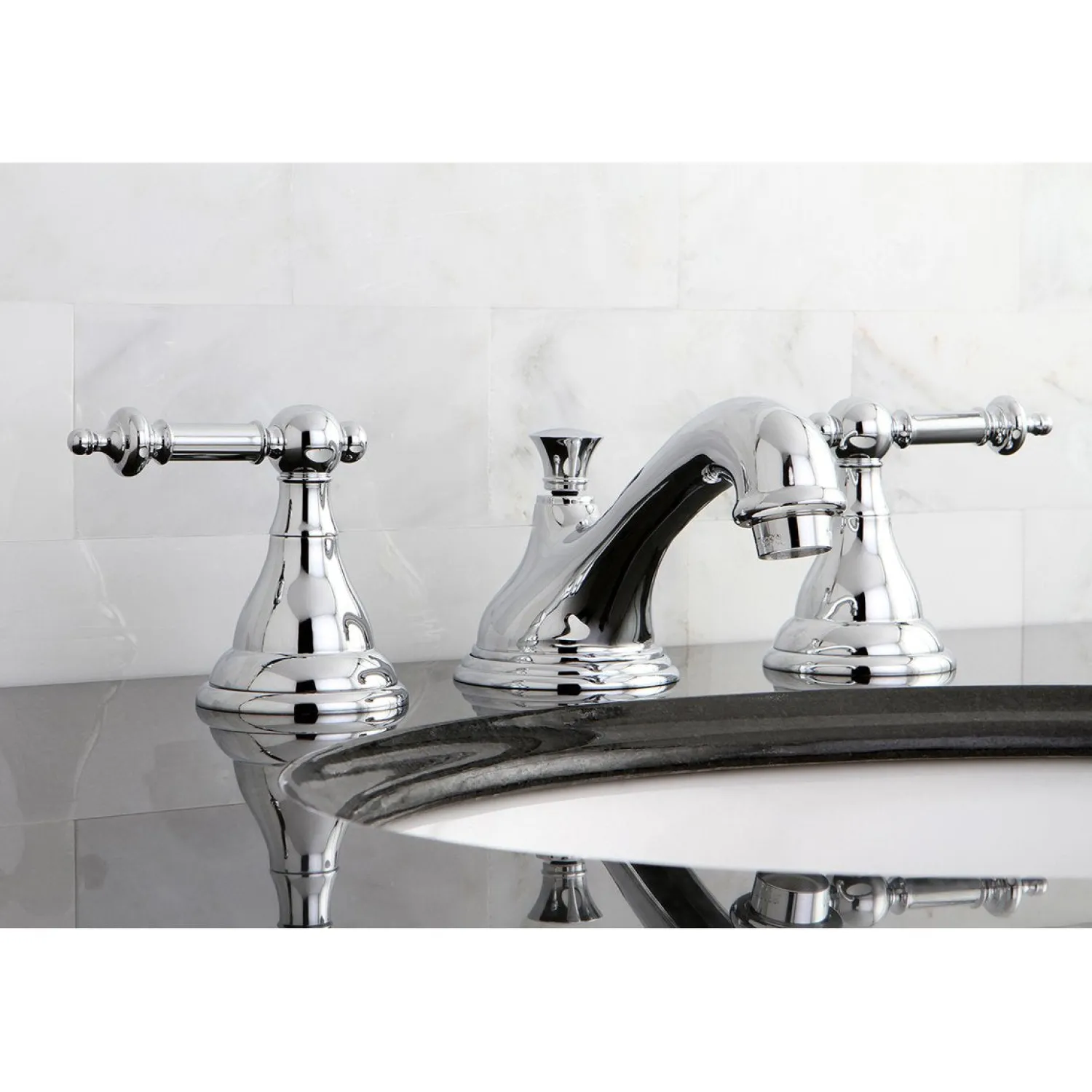 Best Deck Mount 8" Widespread Bathroom Faucet with Brass Pop-Up 8" Widespread