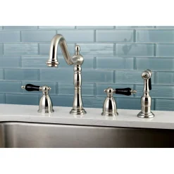 Duchess Deck Mount Widespread 4-Hole Kitchen Faucet Widespread Kitchen Faucets|Faucets With Side Spray