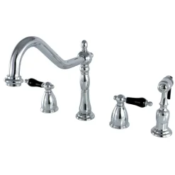Duchess Deck Mount Widespread 4-Hole Kitchen Faucet Widespread Kitchen Faucets|Faucets With Side Spray