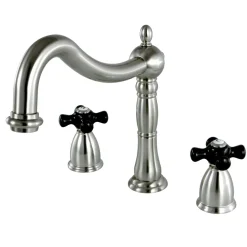 Online Duchess Deck Mount Roman Tub Filler with Cross Handle Tub Faucets