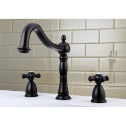 Online Duchess Deck Mount Roman Tub Filler with Cross Handle Tub Faucets