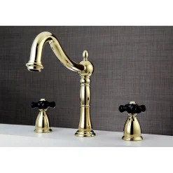 Online Duchess Deck Mount Roman Tub Filler with Cross Handle Tub Faucets