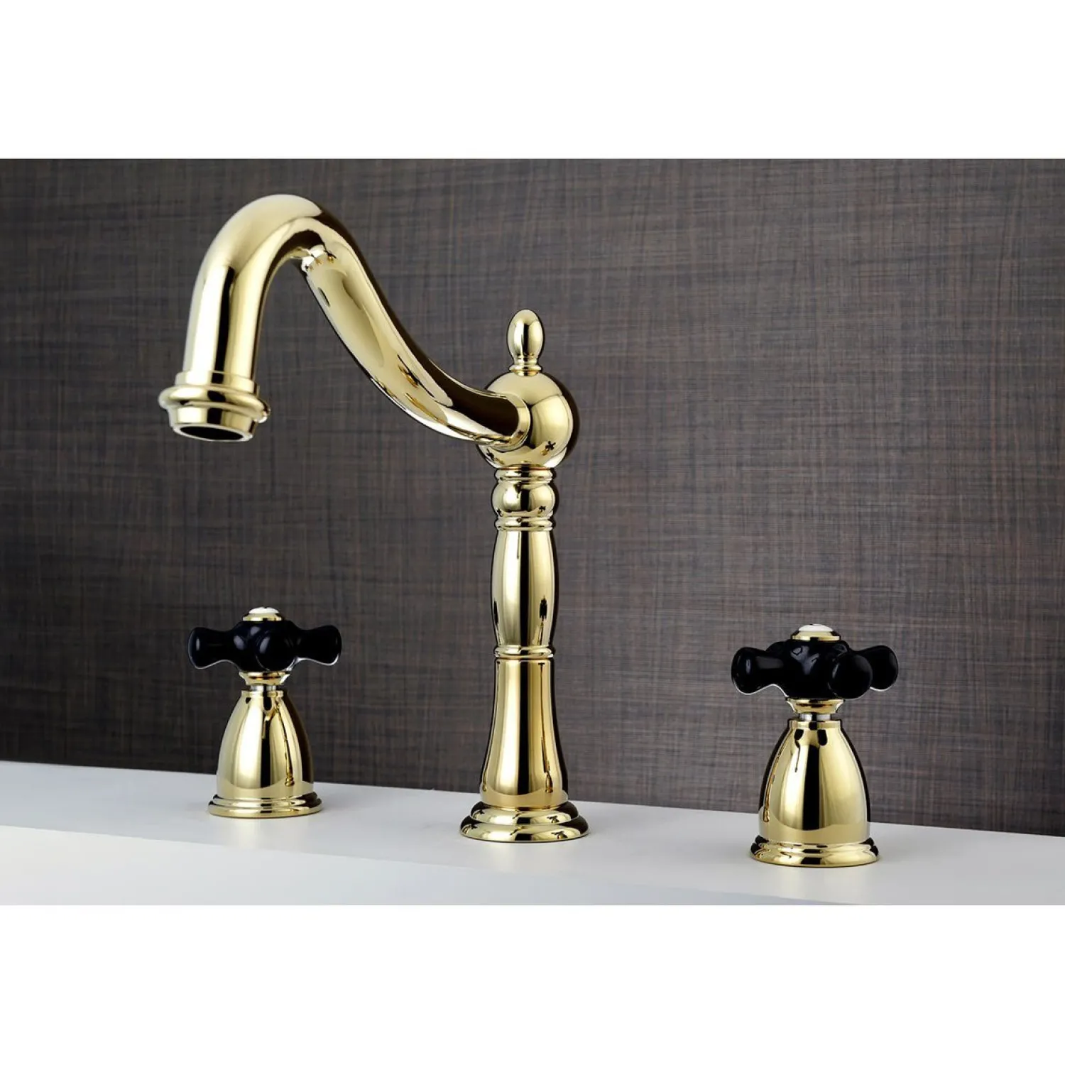 Online Duchess Deck Mount Roman Tub Filler with Cross Handle Tub Faucets
