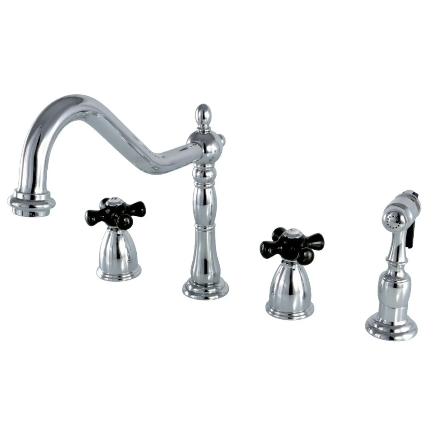 Discount Duchess 4-Hole Widespread Kitchen Faucet Widespread Kitchen Faucets|Faucets With Side Spray