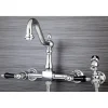 Sale Duchess 8-Inch Centerset Wall Mount Kitchen Faucet with Brass Sprayer Wall Mounted Kitchen Faucets|Faucets With Side Spray