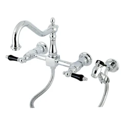 Sale Duchess 8-Inch Centerset Wall Mount Kitchen Faucet with Brass Sprayer Wall Mounted Kitchen Faucets|Faucets With Side Spray