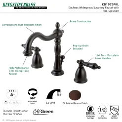 Hot Duchess 8-Inch Widespread Bathroom Faucet 8