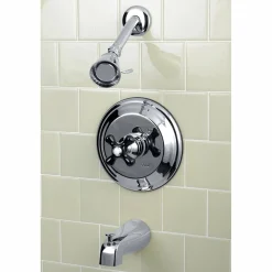 Outlet Duchess Tub and Shower Faucet with Cross Handle Tub & Shower Sets|Tub Faucets