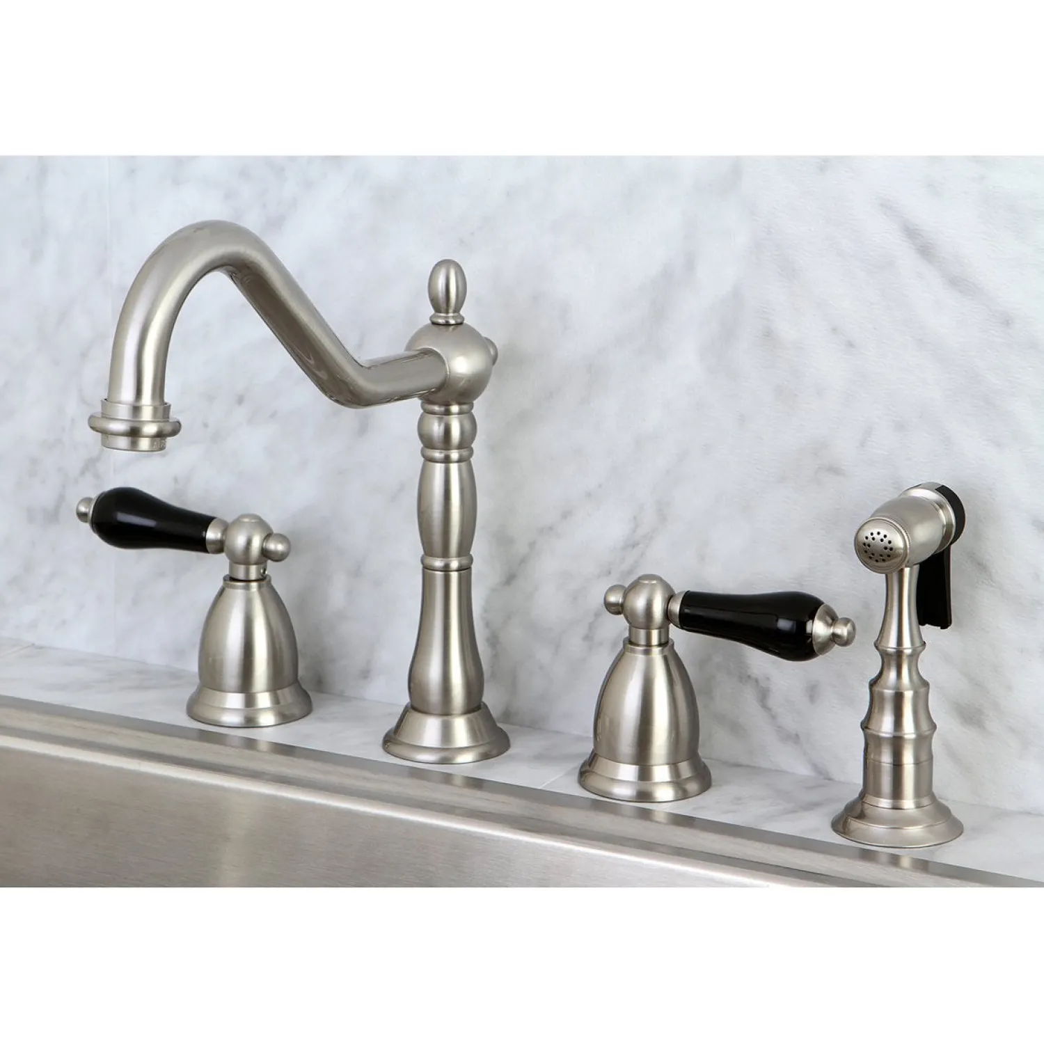 Outlet Duchess Widespread 4-Hole Kitchen Faucet Widespread Kitchen Faucets|Faucets With Side Spray